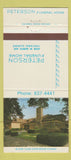Matchbook Cover - Peterson Funeral Home Chicago IL 30 Strike