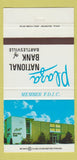 Matchbook Cover - Plaza National Bank Bartlesville OK 30 Strike