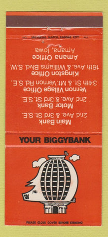 Matchbook Cover - Merchants National Bank Amana IA 30 Strike