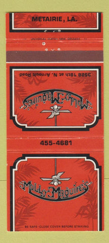 Matchbook Cover - Molly Maguire's Metairie LA 30 Strike