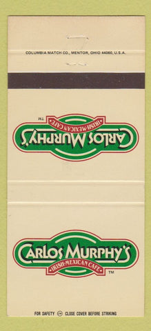 Matchbook Cover - Carlos Murphy's Irish Mexican Cafe 30 Strike