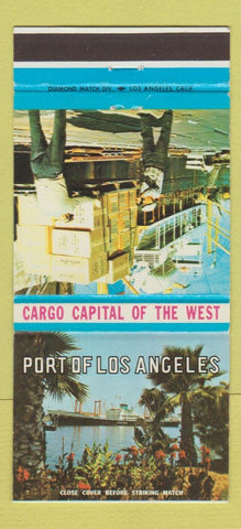 Matchbook Cover - Port of Los Angeles CA Cargo Capital 30 Strike