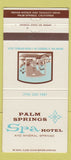 Matchbook Cover - Palm Springs Spa Hotel CA 30 Strike