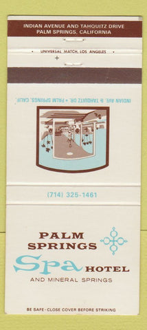 Matchbook Cover - Palm Springs Spa Hotel CA 30 Strike