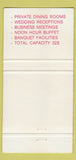 Matchbook Cover - Palace Grill Chinese Food Moncton NB 30 Strike