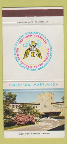 Matchbook Cover - National Naval Medical Center Bethesda MD 30 Strike