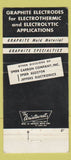 Matchbook Cover - Speer Carbon Company St Marys PA 30 Strike