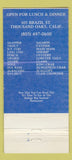 Matchbook Cover - Bodega Bay Seafood Restaurant Thousand Oaks CA 30 Strike