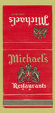 Matchbook Cover - Michael's Restaurants Los Feliz CA 30 Strike