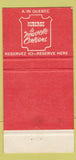 Matchbook Cover - Ramada Inn Montreal QC 30 Strike