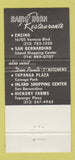 Matchbook Cover - Don Paul's Rams Horn Encino CA Football WEAR 30 Strike