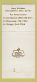 Matchbook Cover - Interlaken Lodge Villas Lake Geneva WI 30 Strike