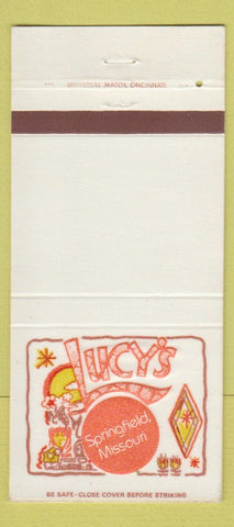 Matchbook Cover - Lucy's Springfield MO 30 Strike