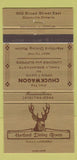Matchbook Cover - Hartford Dining Room Dunnville ON 30 Strike