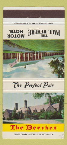 Matchbook Cover - The Beeches Paul Revere Motor Hotel Rome NY WEAR 30 Strike