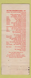Matchbook Cover - Hilton Hotel Amsterdam Holland 30 Strike