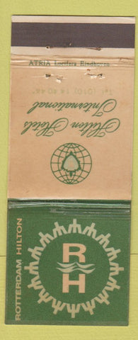 Matchbook Cover - Hilton Hotel Rotterdam WEAR 30 Strike