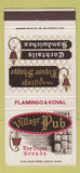 Matchbook Cover - The Village Pub Las Vegas NV 30 Strike