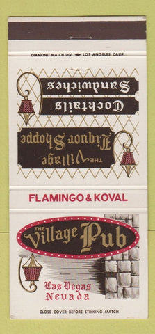 Matchbook Cover - The Village Pub Las Vegas NV 30 Strike