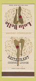Matchbook Cover - Lulu Belle Restaurant Scottsdale AZ 30 Strike