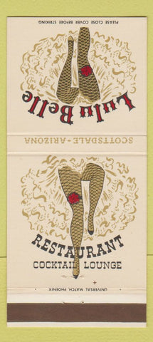 Matchbook Cover - Lulu Belle Restaurant Scottsdale AZ 30 Strike