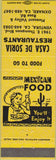 Matchbook Cover - Casa De Soria Restaurant Oxnard CA girlie yellow
