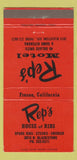 Matchbook Cover - Rep's Motel House of Ribs Fresno CA 30 Strike
