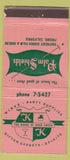Matchbook Cover - Palm Shields Restaurant Fresno CA WEAR 21 Strike Feature