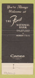 Matchbook Cover - First National Bank Ottawa KS 1974 30 Strike