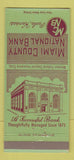 Matchbook Cover - Miami County National Bank Paola KS 30 Strike