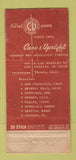 Matchbook Cover - Caro and Upright Drapery Los Angeles CA POOR 30 Stick