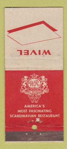 Matchbook Cover - Wivel Scandinavian New York City WORN 21 Strike Feature