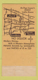 Matchbook Cover Texas Tommy's Warrenville Glen Ellyn Downers Grove IL 30 Strike