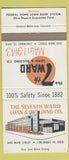 Matchbook Cover - 7th Ward Loan and Building Cincinnati OH 30 Strike