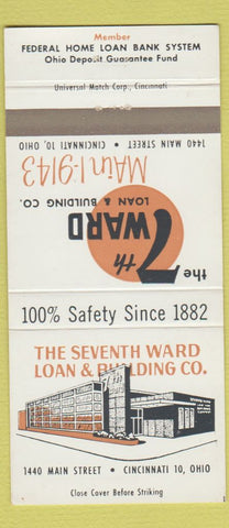 Matchbook Cover - 7th Ward Loan and Building Cincinnati OH 30 Strike