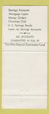 Matchbook Cover - 7th Ward Loan and Building Cincinnati OH 30 Strike