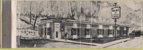 Matchbook Cover - Bank of Eureka Springs AR