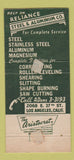 Matchbook Cover - Reliance Steel Aluminum Los Angeles CA 30 Strike