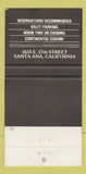 Matchbook Cover - Nieuport 17 Restaurant Santa Ana CA 30 Strike