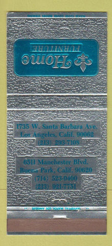 Matchbook Cover - Home Furniture Buena Park Los Angeles CA 30 Strike