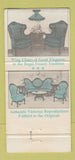 Matchbook Cover - Home Furniture Buena Park Los Angeles CA 30 Strike