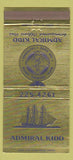 Matchbook Cover - Admiral Kidd Naval Training Center San Diego CA 30 Strike