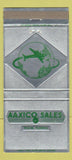 Matchbook Cover - Aaxico Sales Miami FL  Douglas Convair Airplanes 30 Strike