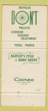 Matchbook Cover - Hartley's Cycle & Hobby Shop Hinsdale IL bicycles 30 Strike