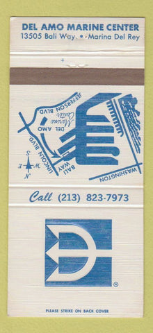 Matchbook Cover - Del Amo Marine Center Marina Del Rey CA 30 Strike