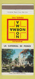 Matchbook Cover - Muebles Norma La Catedral De Ponce Puerto Rico 30 Strike