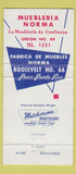 Matchbook Cover - Muebles Norma La Catedral De Ponce Puerto Rico 30 Strike