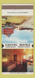 Matchbook Cover - Capitol Motels Harrisburg PA 30 Strike