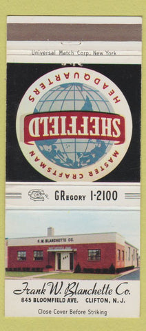 Matchbook Cover - Frank Blanchette Clifton NJ Gage Lab Machine Shop 30 Strike
