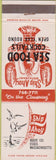 Matchbook Cover - Ship Ahoy seafood Essex MA lobster